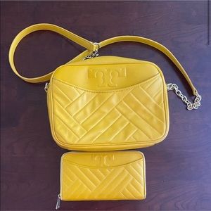 Tory Burch Alexa Stitch Camera bag and wallet